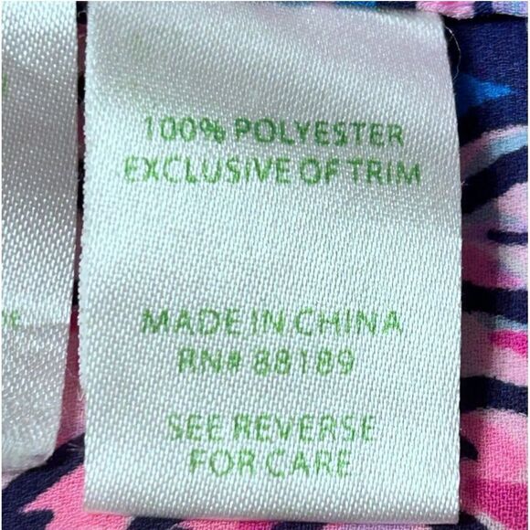 Lilly Pulitzer Marilina Tunic Top Lucky Lady Engineered - Picture 11 of 11